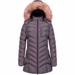 Women's fake fur padded jacket