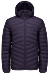 Fixed hood padded jacket